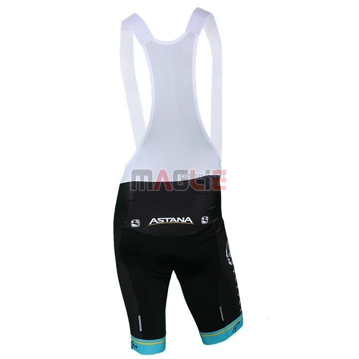 Maglia Astana Manica Corta 2018 Bianco Blu